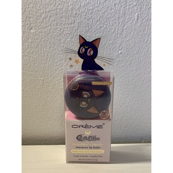 3X THE CREME SHOP X SAILOR MOON -LUNA MACARON LIP BALM New Moisturizing Berry - Picture 6 of 8
